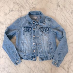 Girls tractr light blue Jean jacket